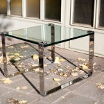 Tisch Chrom Glas 3