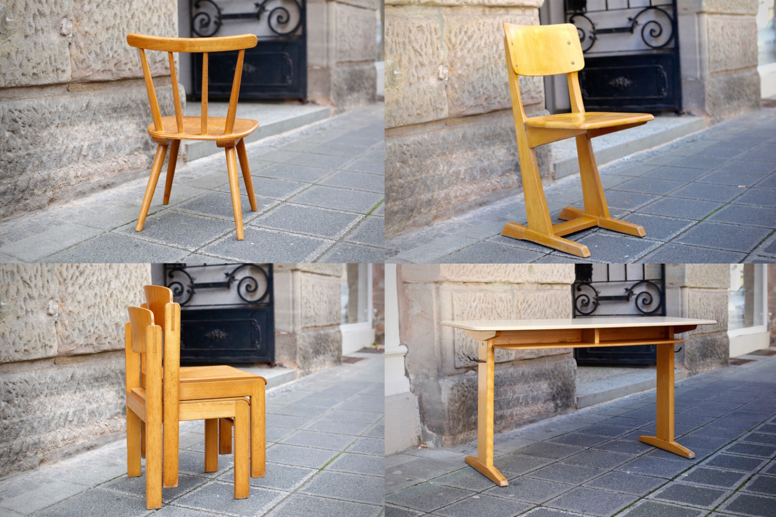 Verschiedene Vintage-Schulmöbel - raumwunder - vintage wohnen in nürnberg