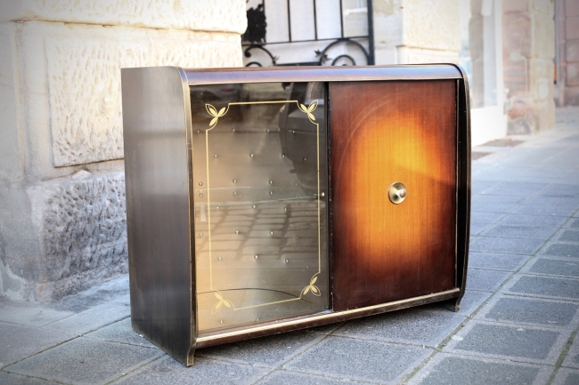 50ies Barschrank bzw. Vitrine - raumwunder - vintage wohnen in nürnberg