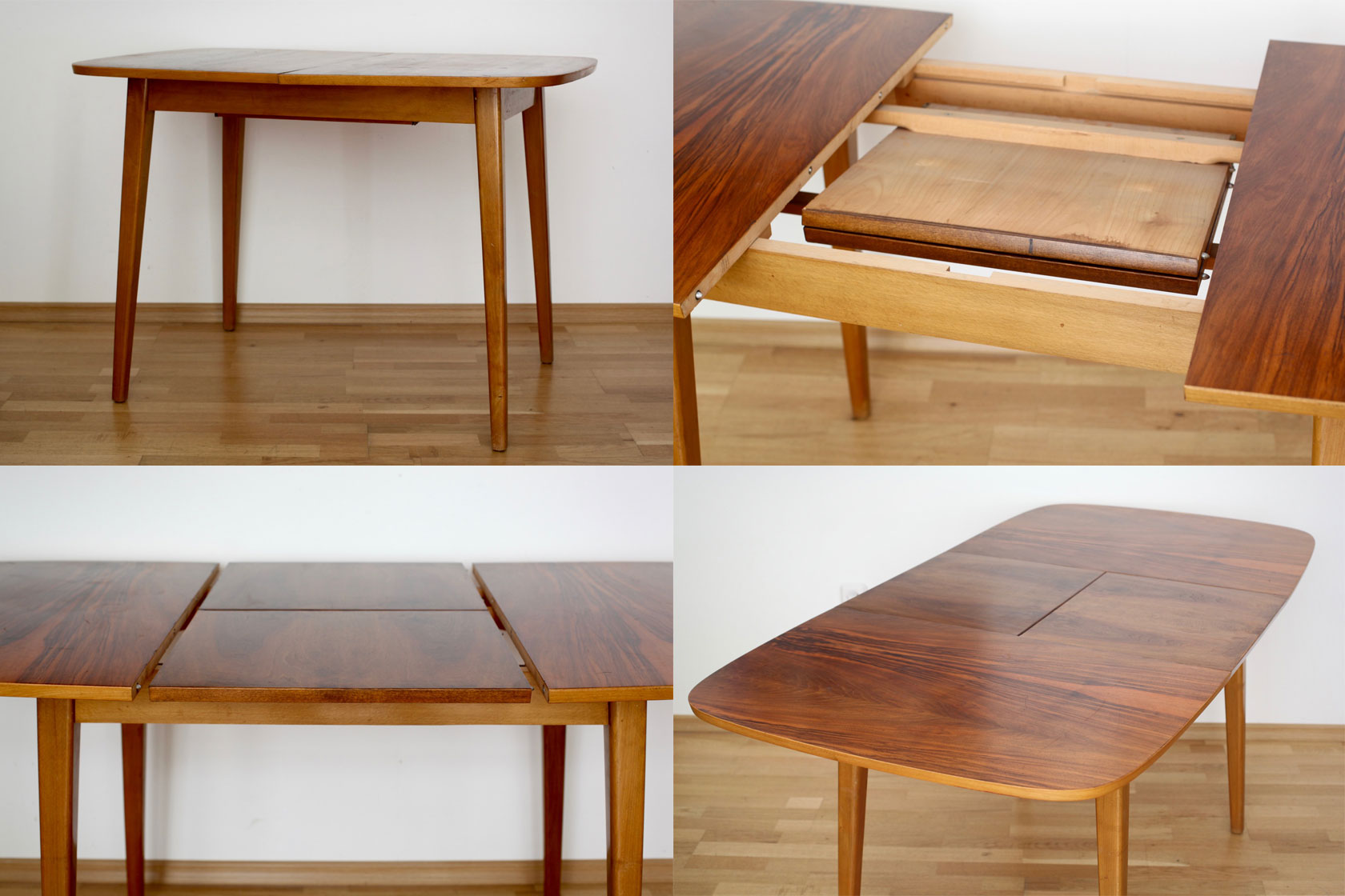 Ausziehbarer Esstisch aus den 50er-Jahren - raumwunder - vintage wohnen